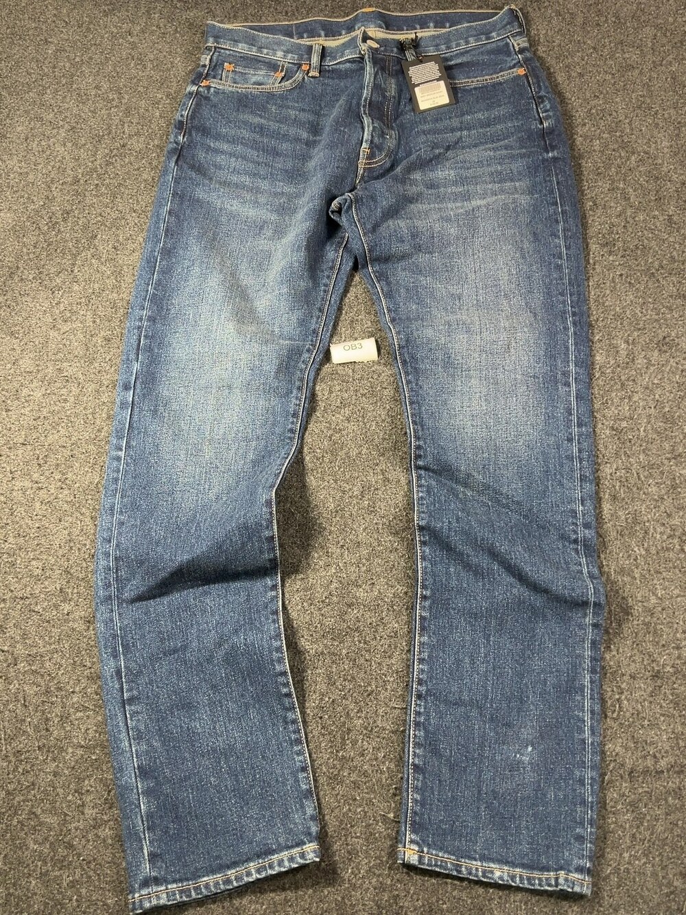 Buck Mason Maverick Slim Jean M001 Medium Wash Mens Sz 34x32 NWI Msrp148 [OB3]